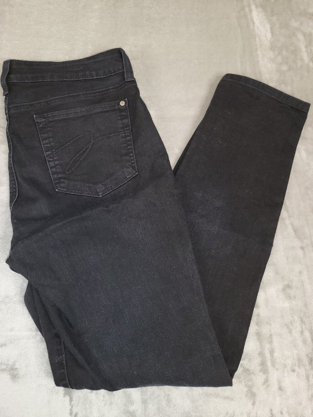 Miracbody Black Straight Leg Stretch Jeans Women's Size 10 High Waist Classic